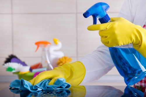 Shared stairwell cleaning in a Harringay residential building