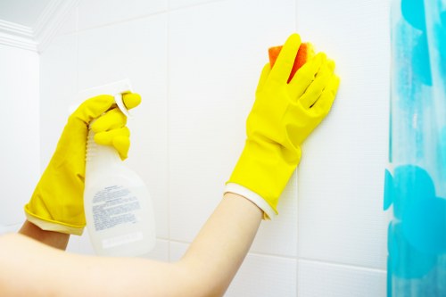 Domestic cleaning tasks in a Harringay kitchen and living space