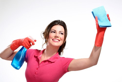 Upholstery and carpet care tools arranged for service
